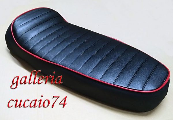 Sella Sportiva Vespa 50 50 Special 125 Primavera Et3 Tipo Sport 2.0 Bordo Rosso